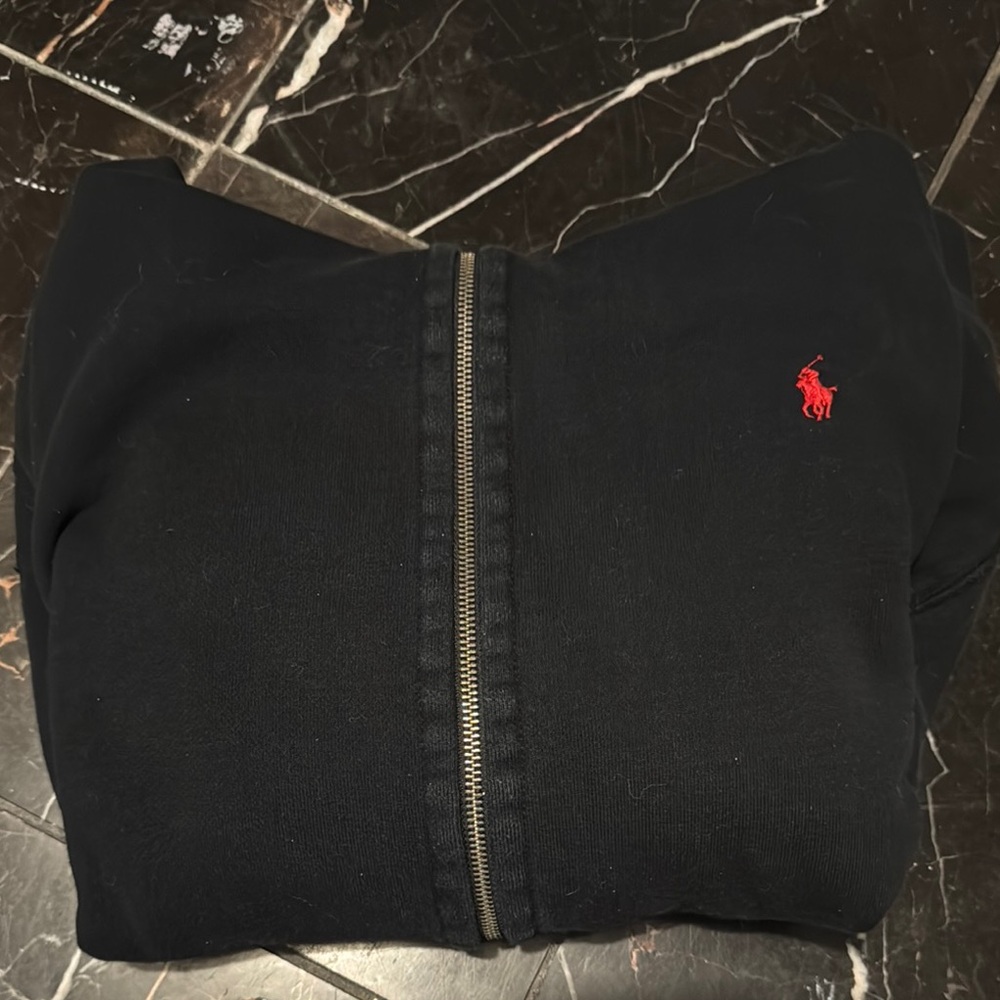 Ralph Lauren Black Hoodie with Zip